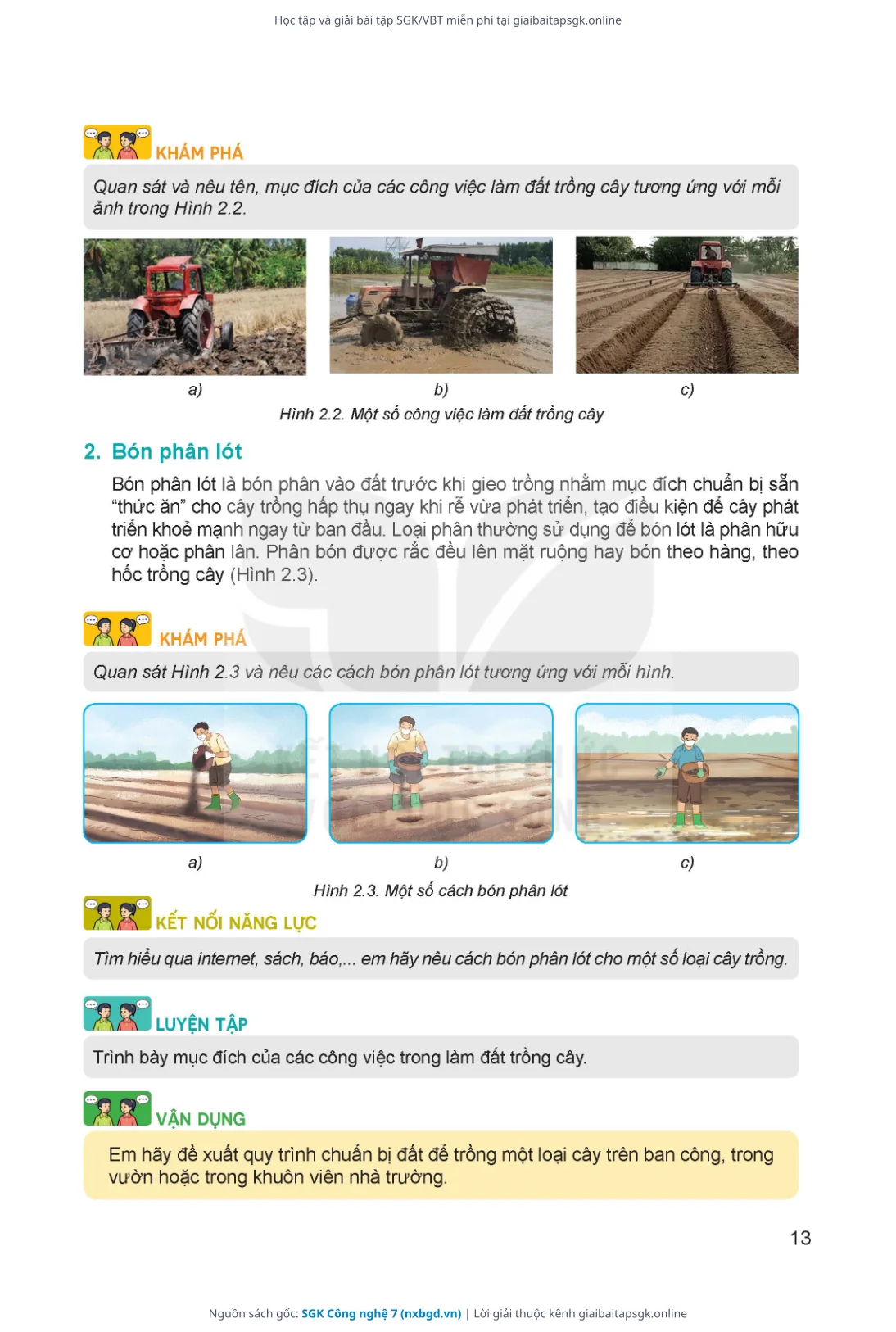 Trang 14 sách giáo khoa SGK Công nghệ 7 thu nhỏ
