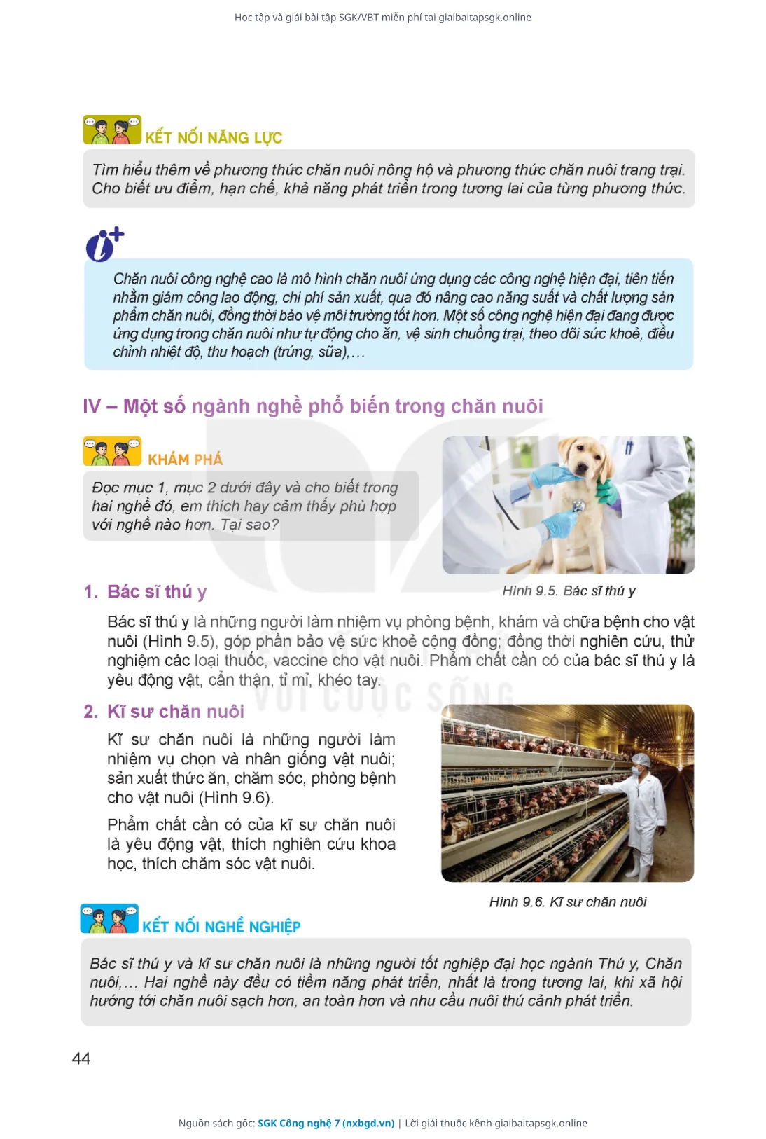 Trang 45 sách giáo khoa SGK Công nghệ 7 thu nhỏ