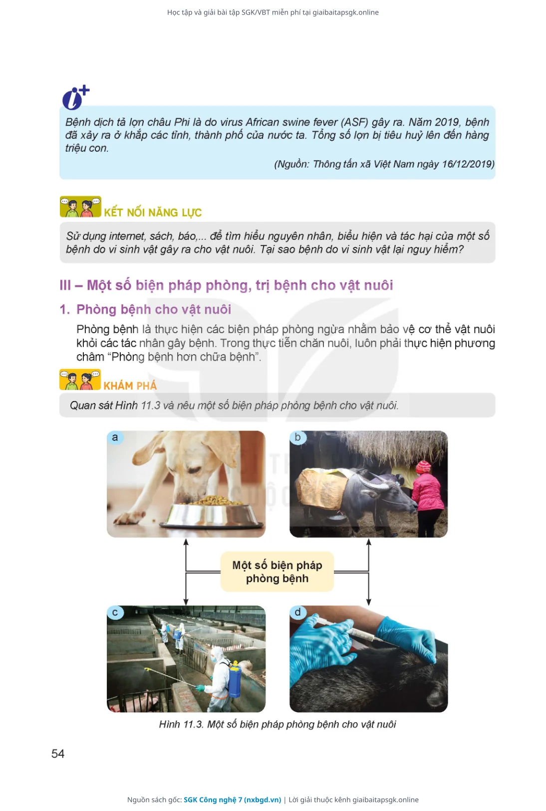 Trang 55 sách giáo khoa SGK Công nghệ 7 thu nhỏ