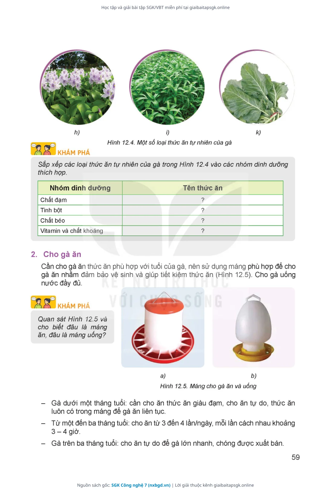 Trang 60 sách giáo khoa SGK Công nghệ 7 thu nhỏ