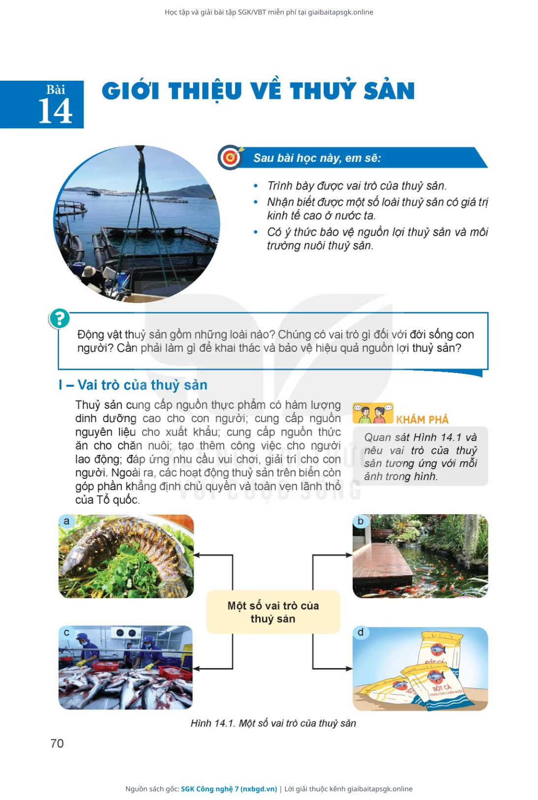 Trang 71 sách giáo khoa SGK Công nghệ 7 thu nhỏ