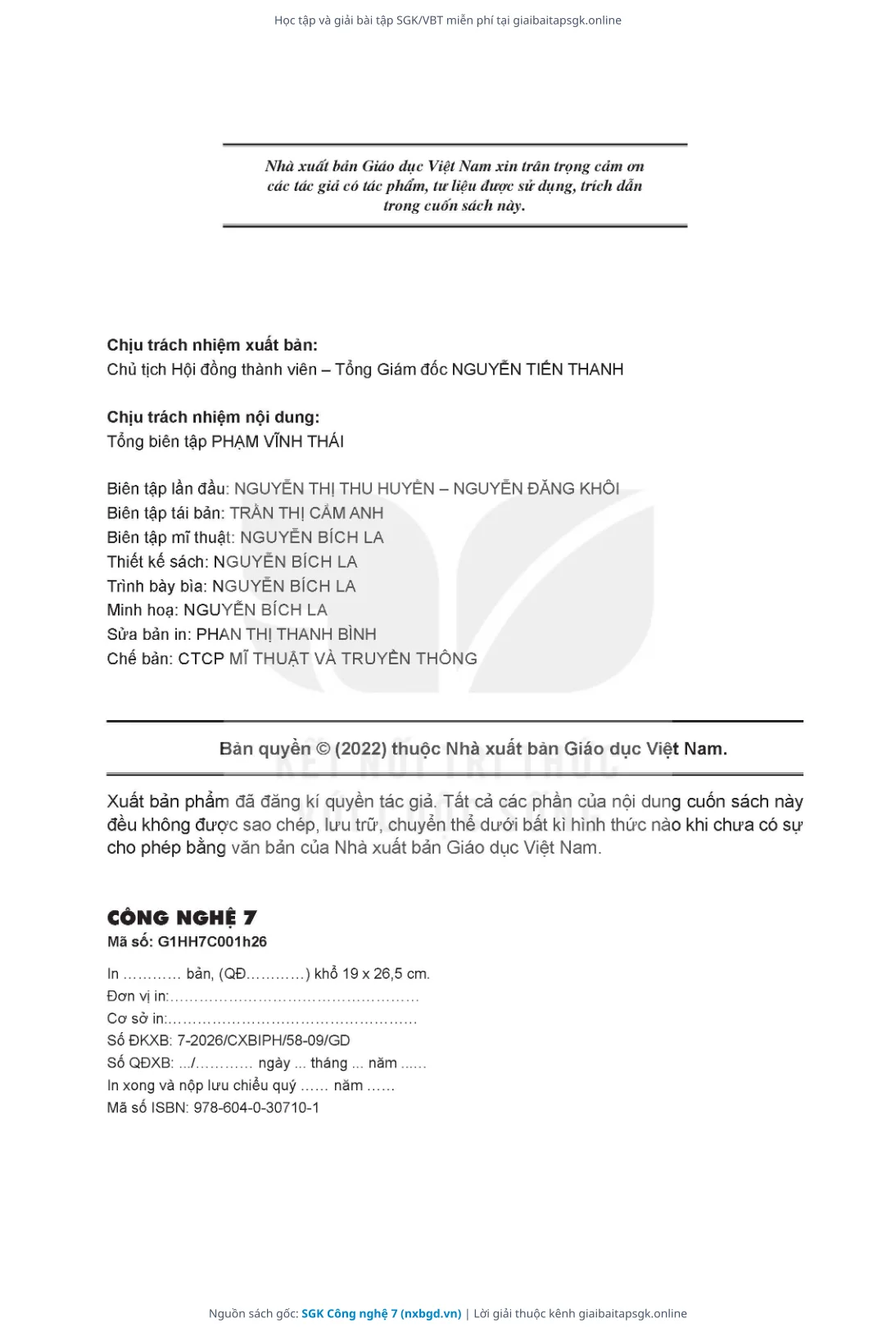 Trang 85 sách giáo khoa SGK Công nghệ 7 thu nhỏ