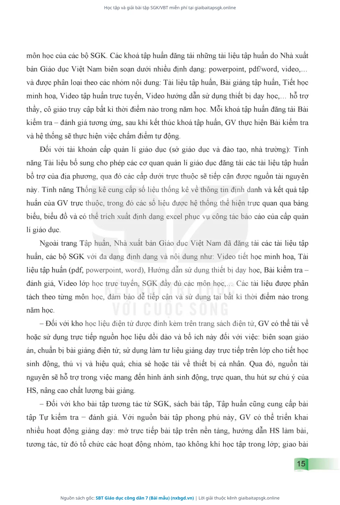 Trang 16 sách giáo khoa SBT Giáo dục công dân 7 (Bài mẫu) thu nhỏ