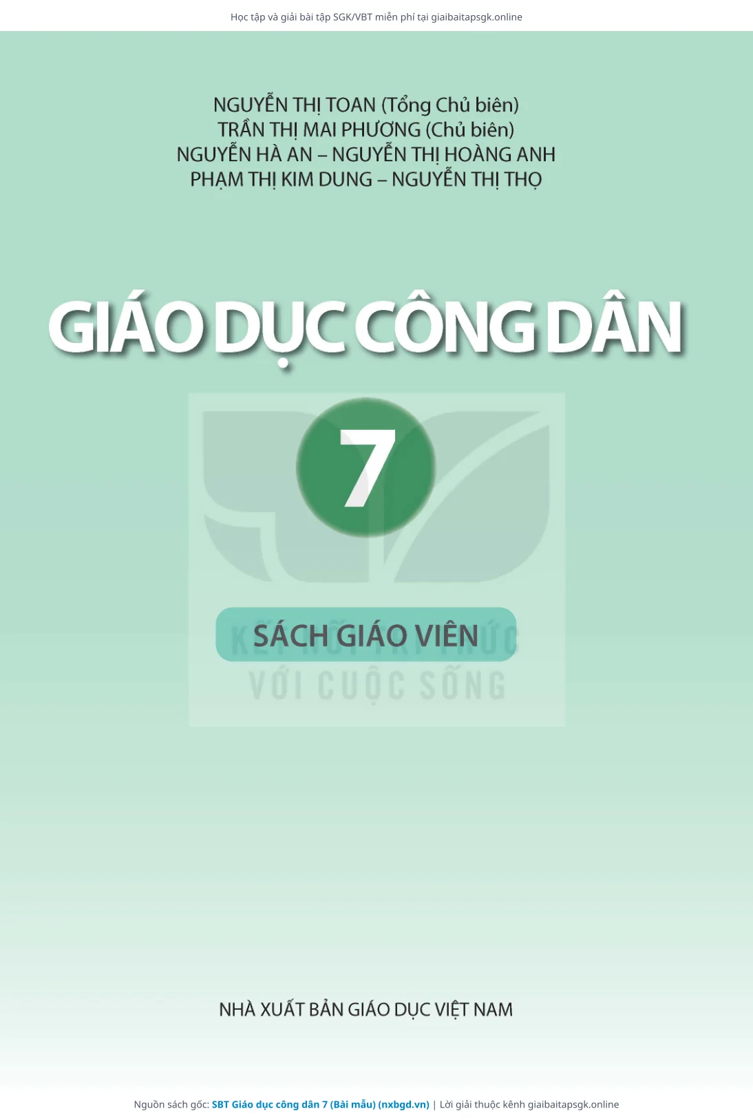Trang 2 sách giáo khoa SBT Giáo dục công dân 7 (Bài mẫu) thu nhỏ