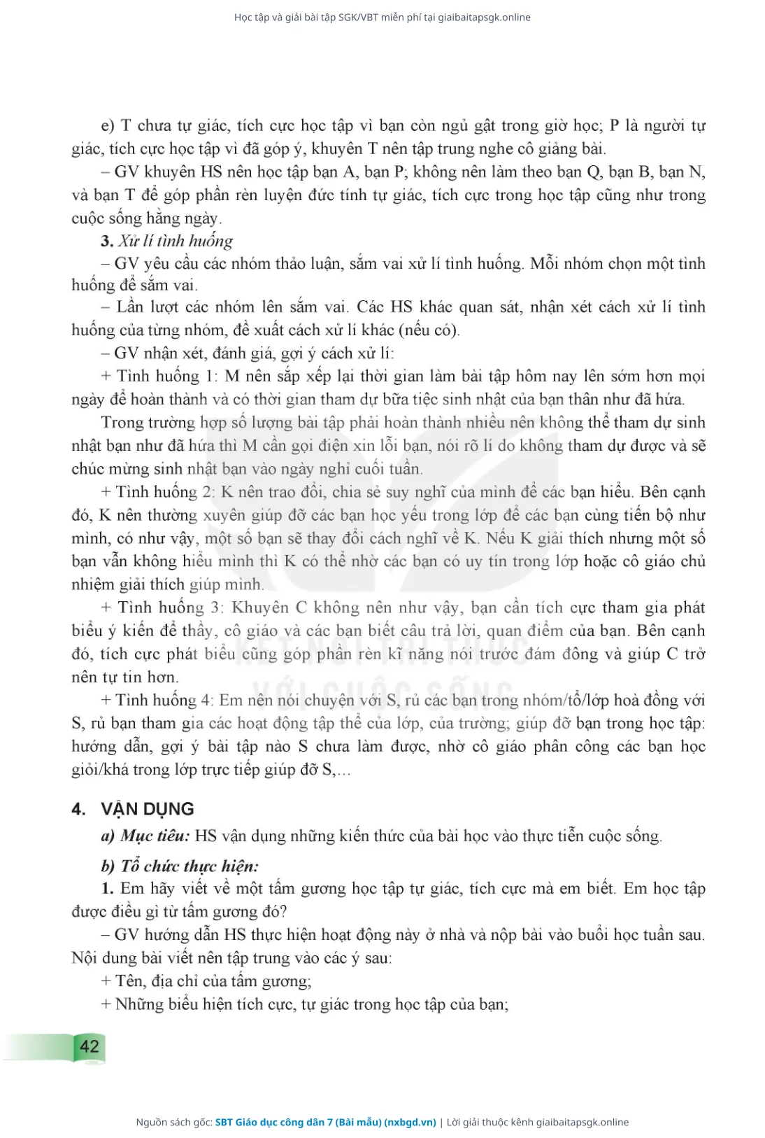 Trang 43 sách giáo khoa SBT Giáo dục công dân 7 (Bài mẫu) thu nhỏ