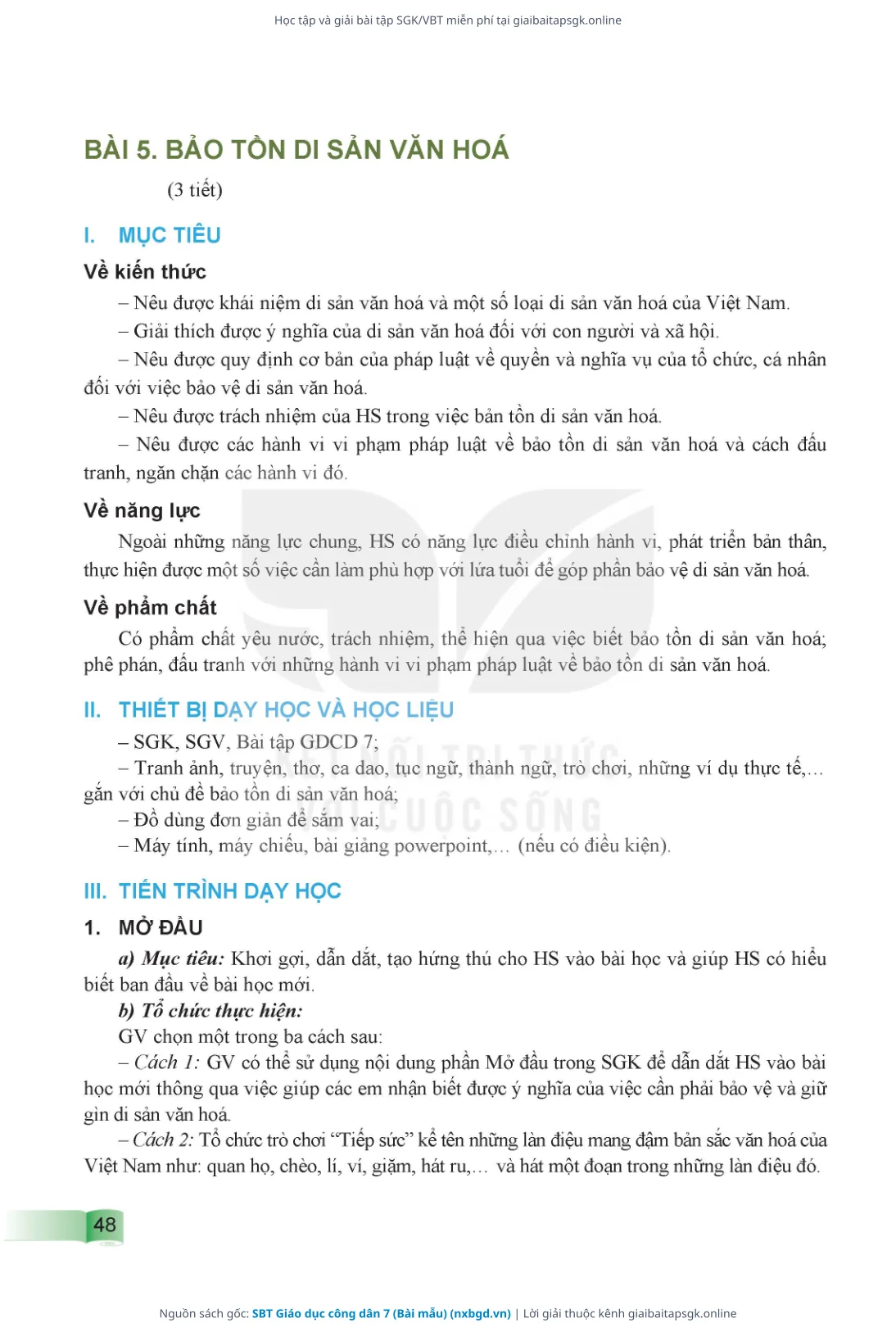 Trang 49 sách giáo khoa SBT Giáo dục công dân 7 (Bài mẫu) thu nhỏ