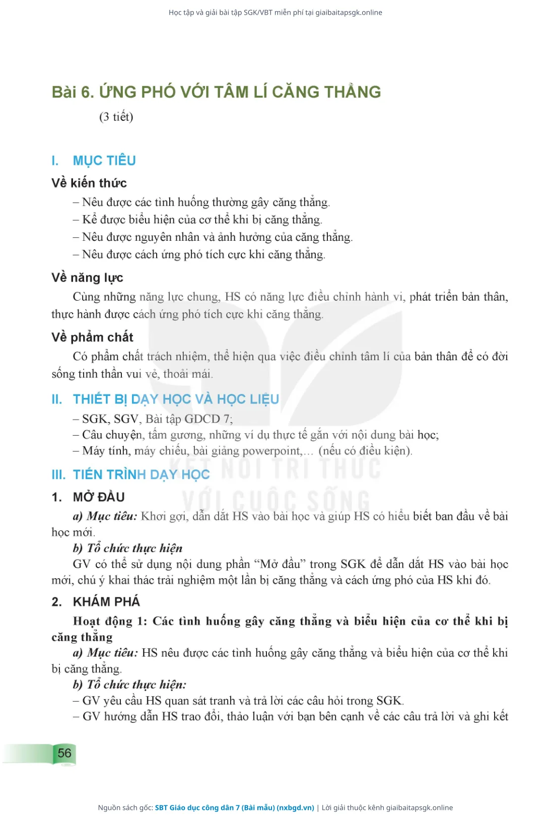 Trang 57 sách giáo khoa SBT Giáo dục công dân 7 (Bài mẫu) thu nhỏ