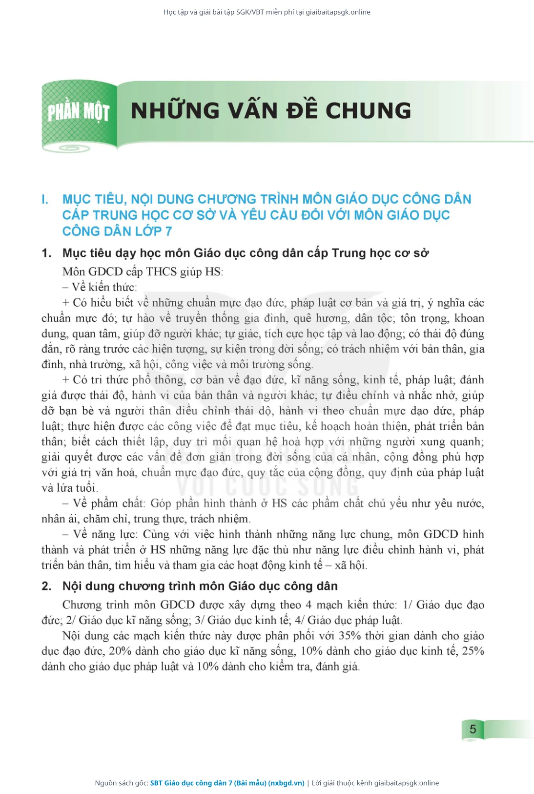 Trang 6 sách giáo khoa SBT Giáo dục công dân 7 (Bài mẫu) thu nhỏ