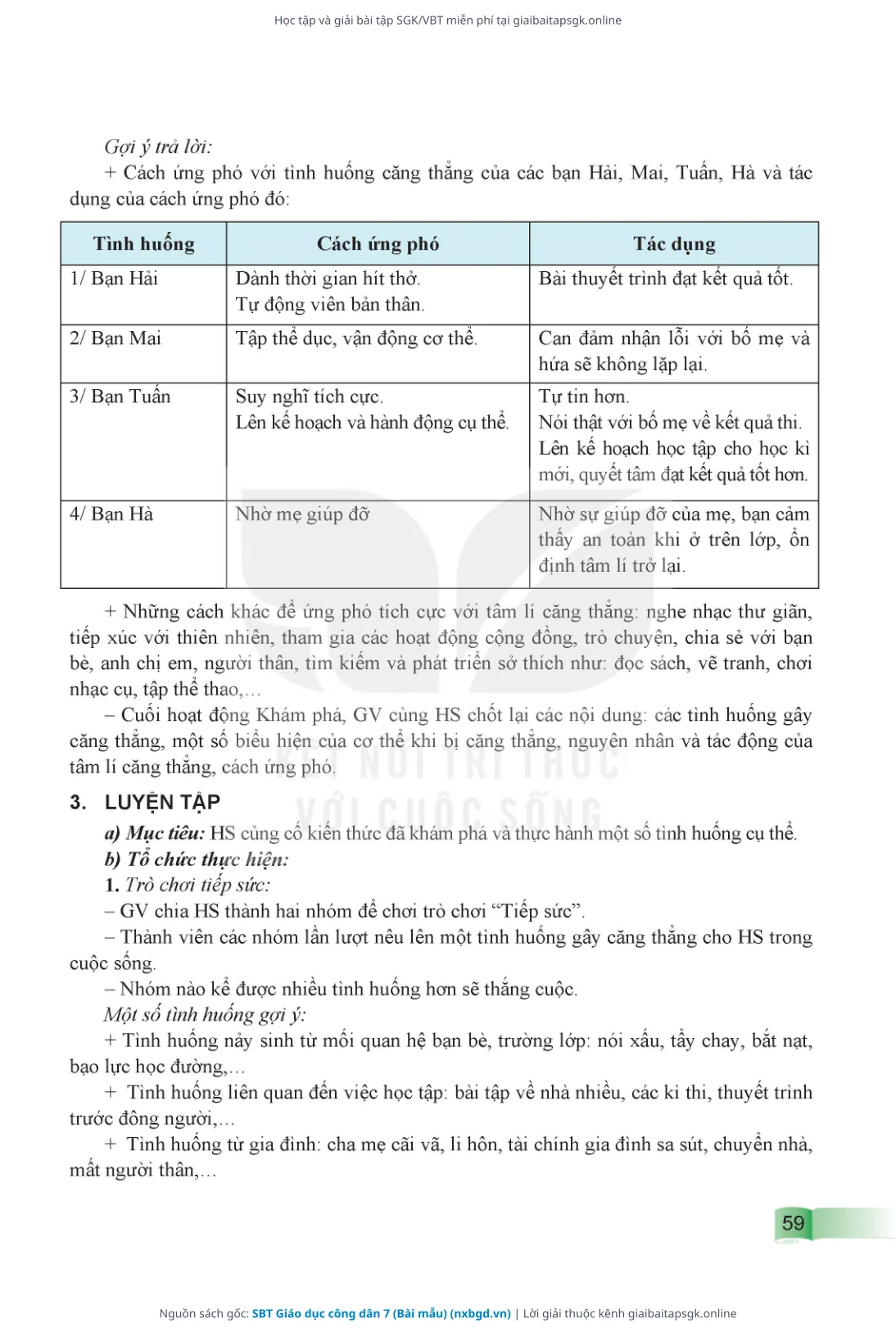 Trang 60 sách giáo khoa SBT Giáo dục công dân 7 (Bài mẫu) thu nhỏ