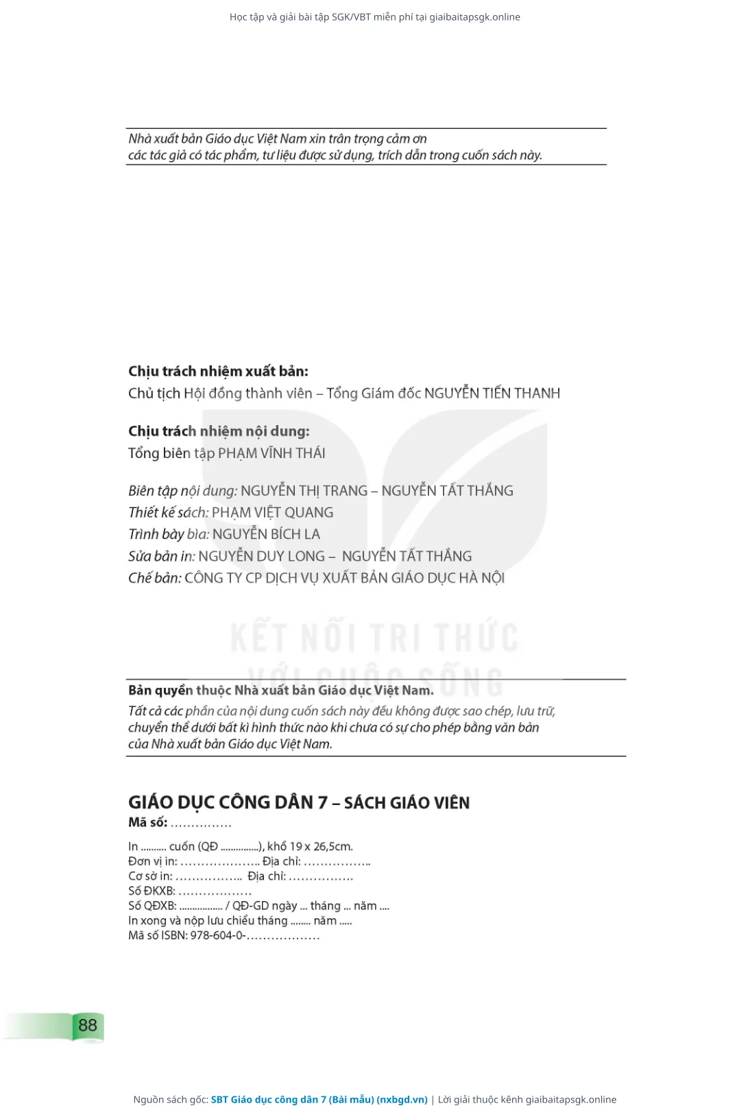Trang 89 sách giáo khoa SBT Giáo dục công dân 7 (Bài mẫu) thu nhỏ