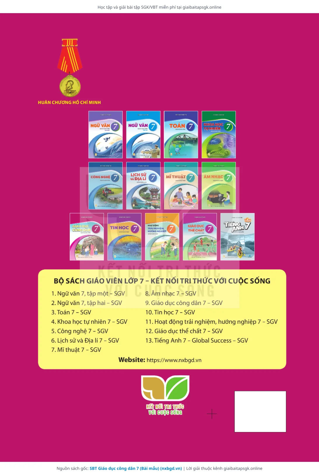 Trang 90 sách giáo khoa SBT Giáo dục công dân 7 (Bài mẫu) thu nhỏ