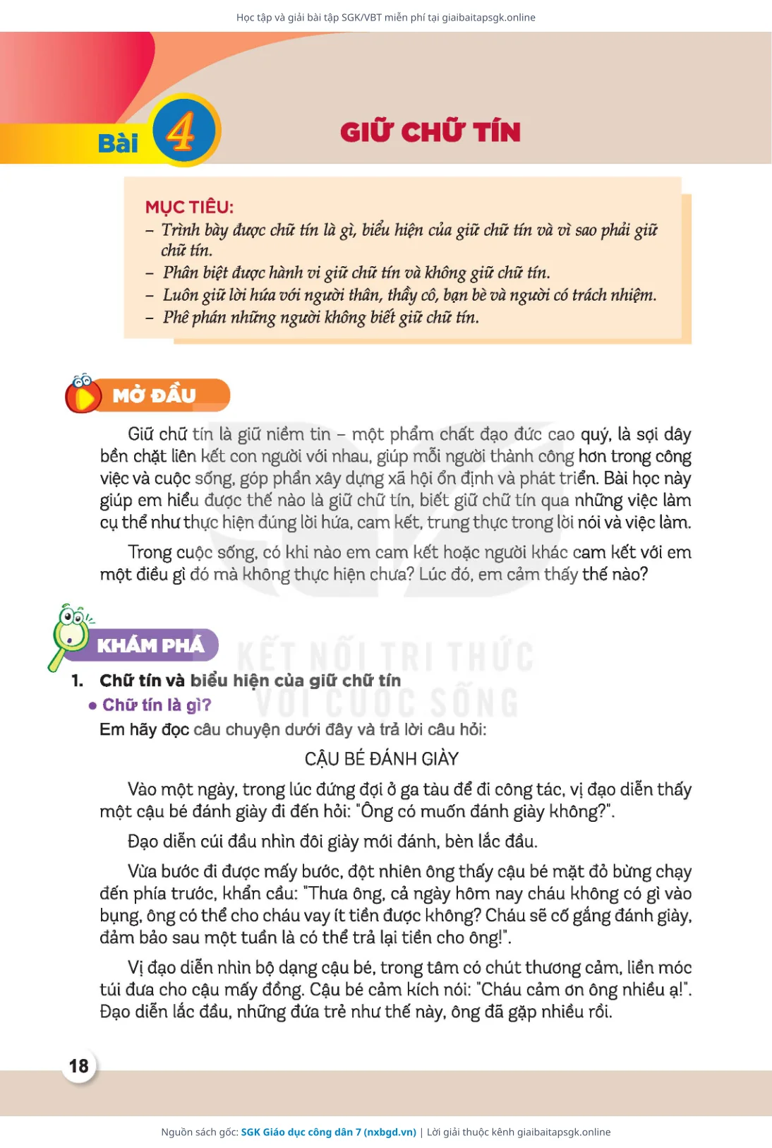 Trang 13 sách giáo khoa SGK Giáo dục công dân 7 bản chuẩn