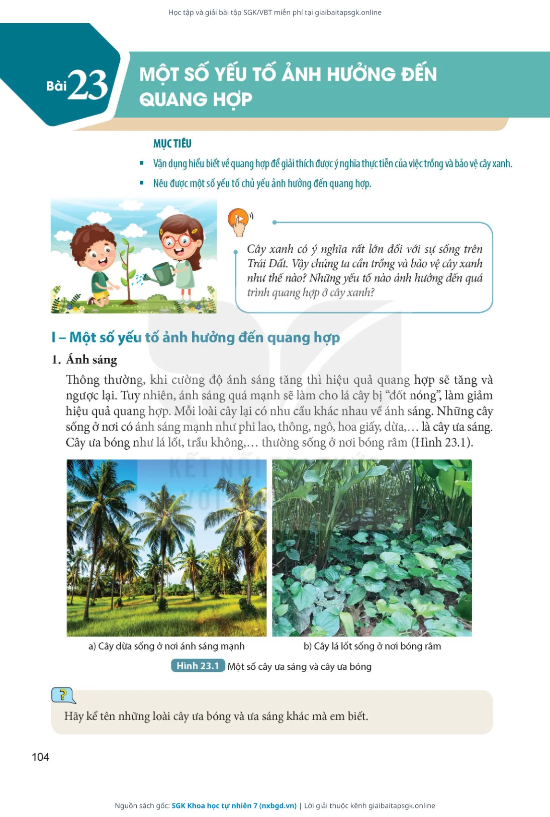 Trang 105 sách giáo khoa SGK Khoa học tự nhiên 7 thu nhỏ