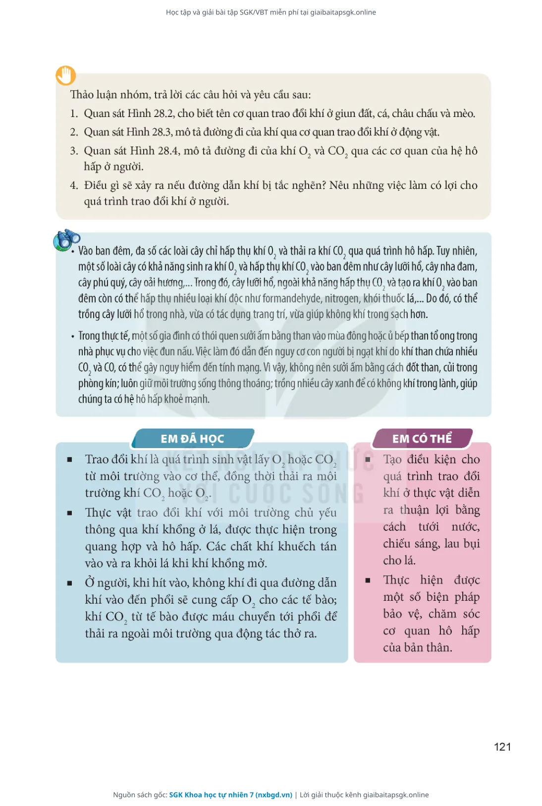Trang 122 sách giáo khoa SGK Khoa học tự nhiên 7 thu nhỏ