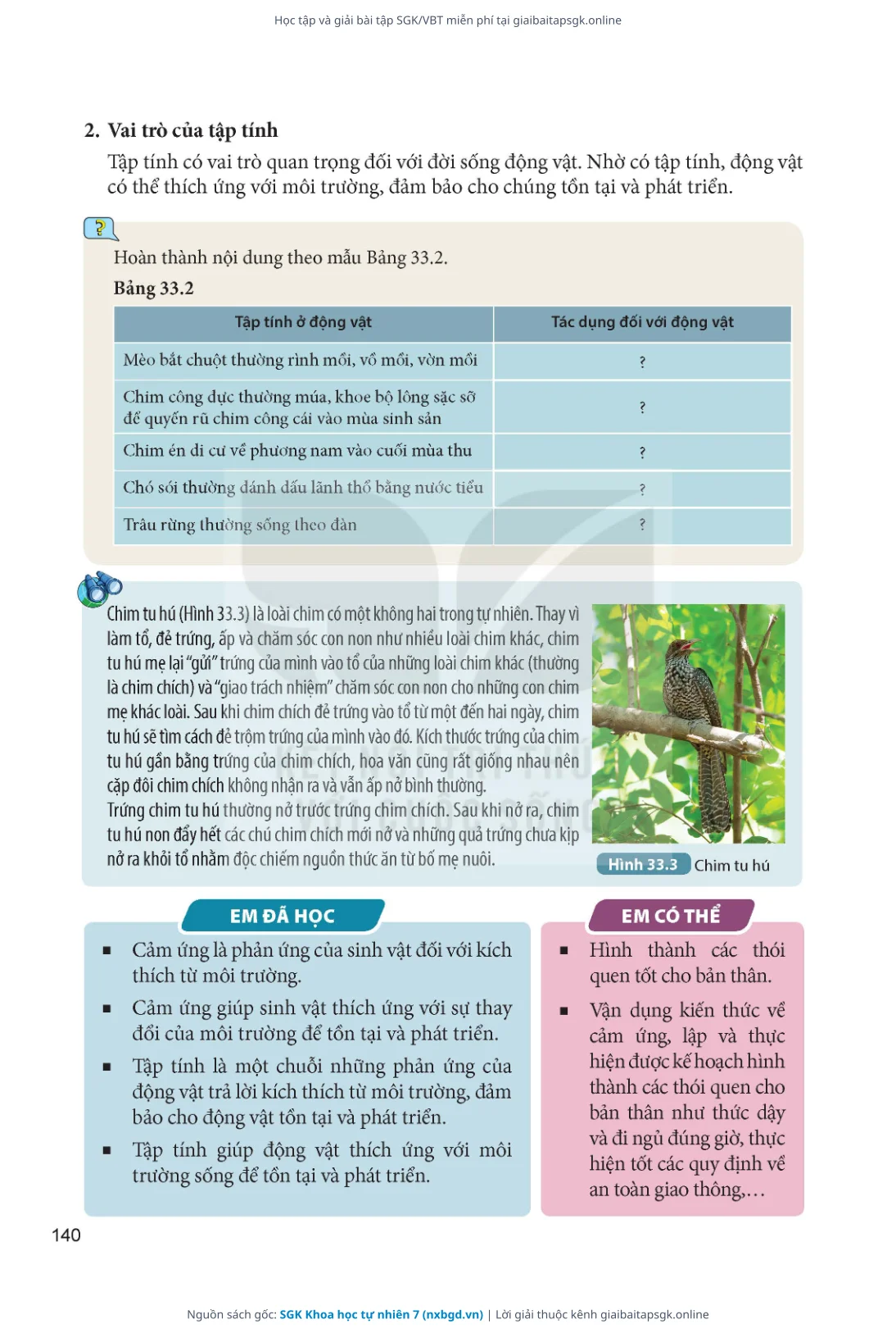 Trang 141 sách giáo khoa SGK Khoa học tự nhiên 7 thu nhỏ