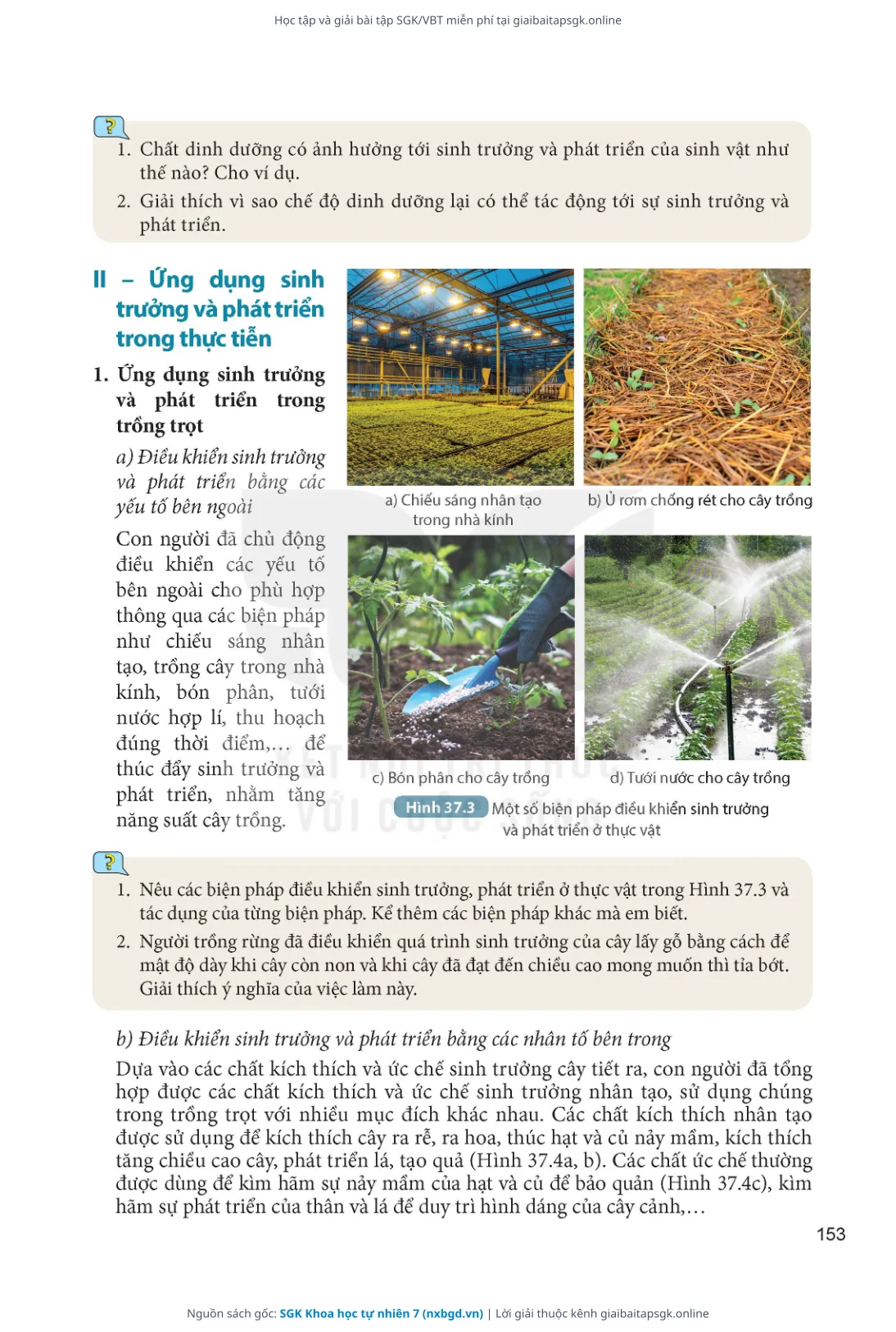 Trang 154 sách giáo khoa SGK Khoa học tự nhiên 7 thu nhỏ
