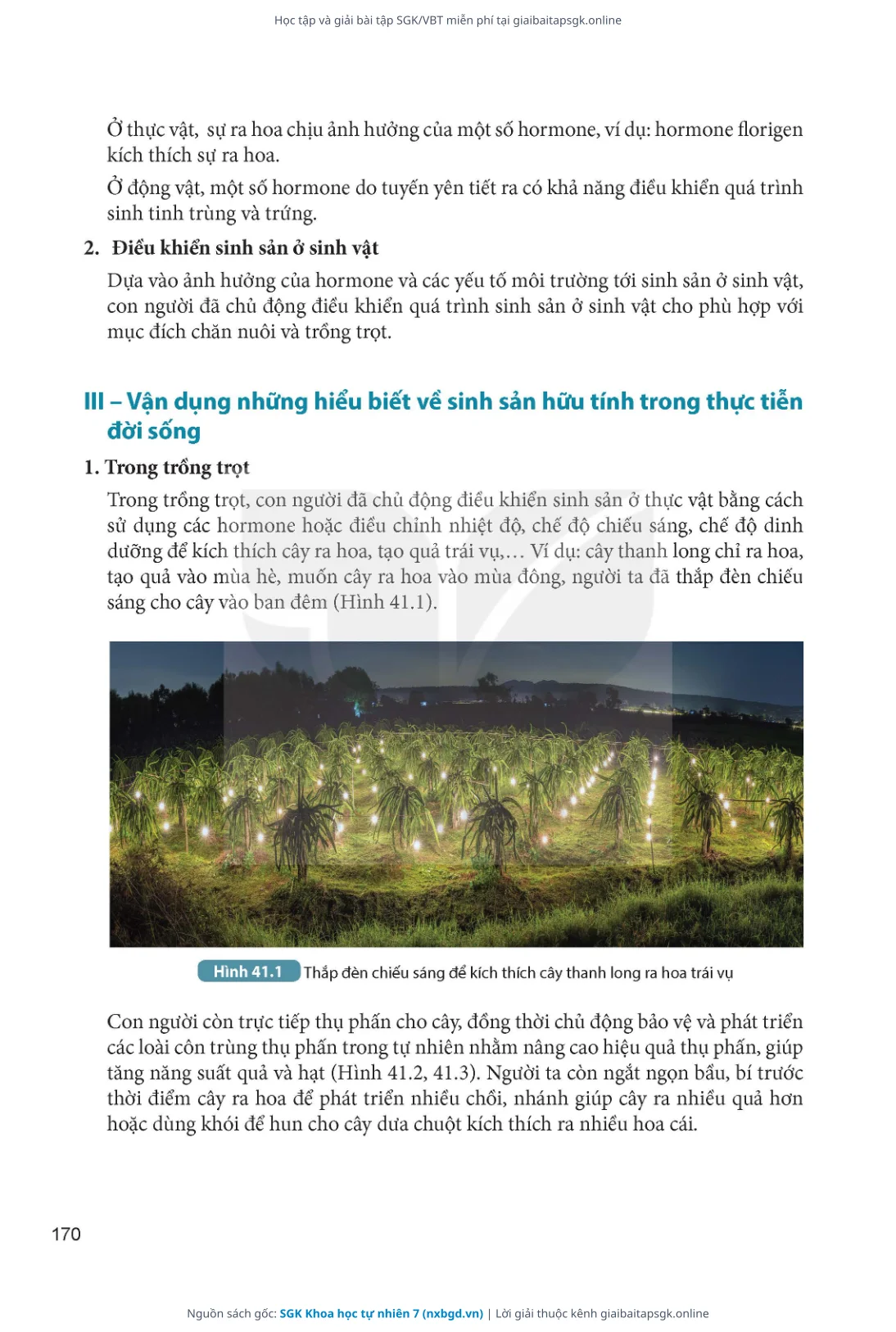 Trang 171 sách giáo khoa SGK Khoa học tự nhiên 7 thu nhỏ