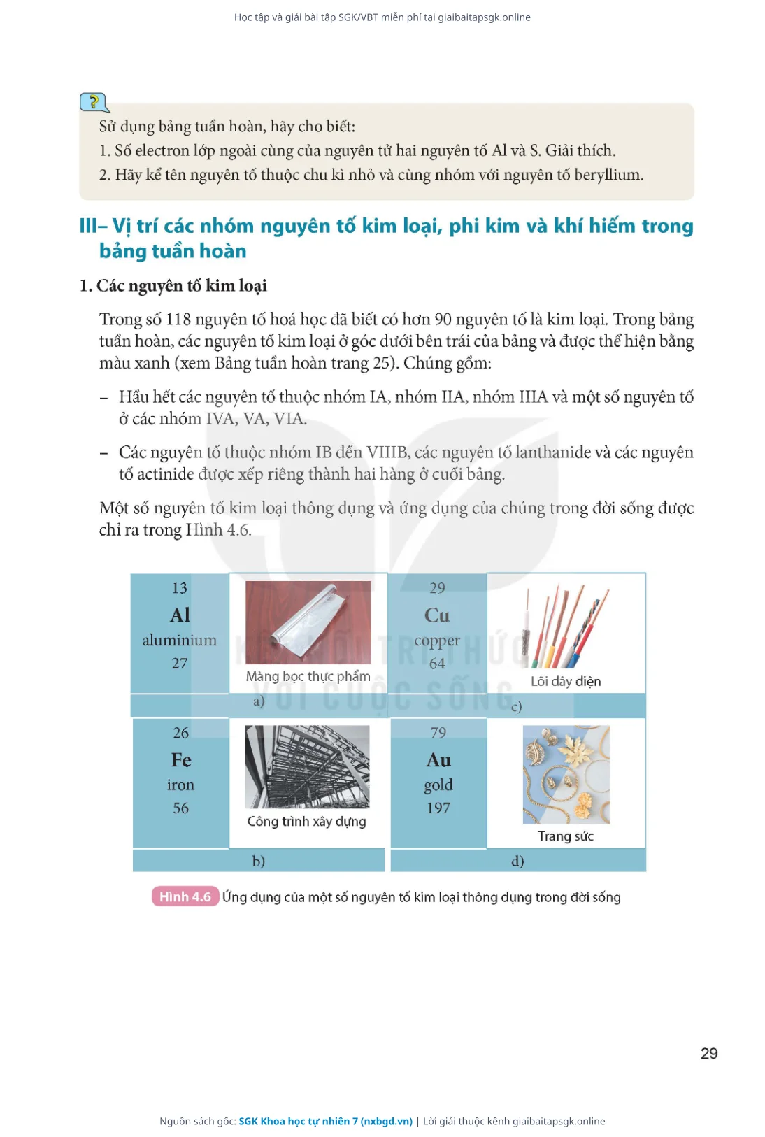 Trang 30 sách giáo khoa SGK Khoa học tự nhiên 7 thu nhỏ