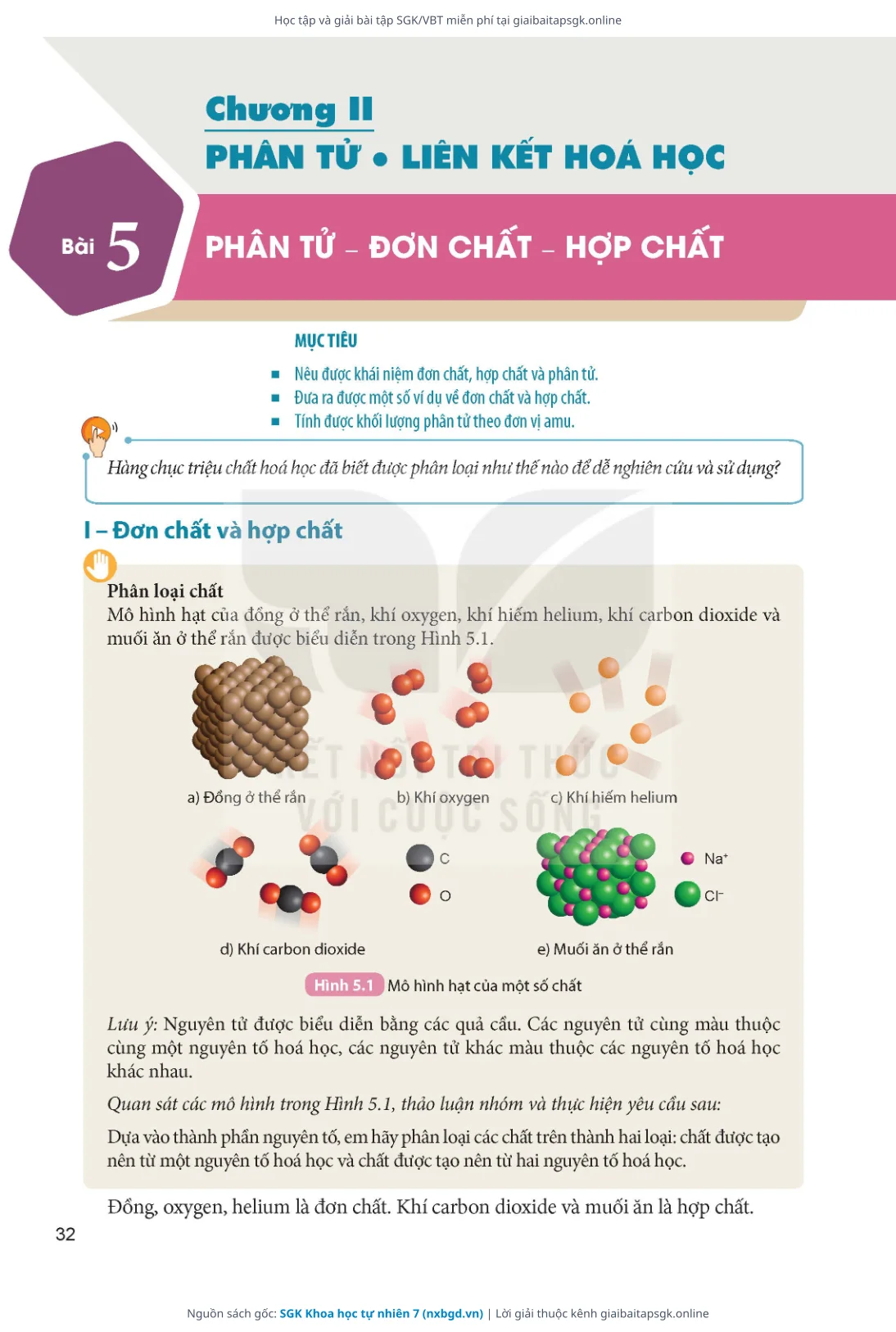 Trang 33 sách giáo khoa SGK Khoa học tự nhiên 7 thu nhỏ