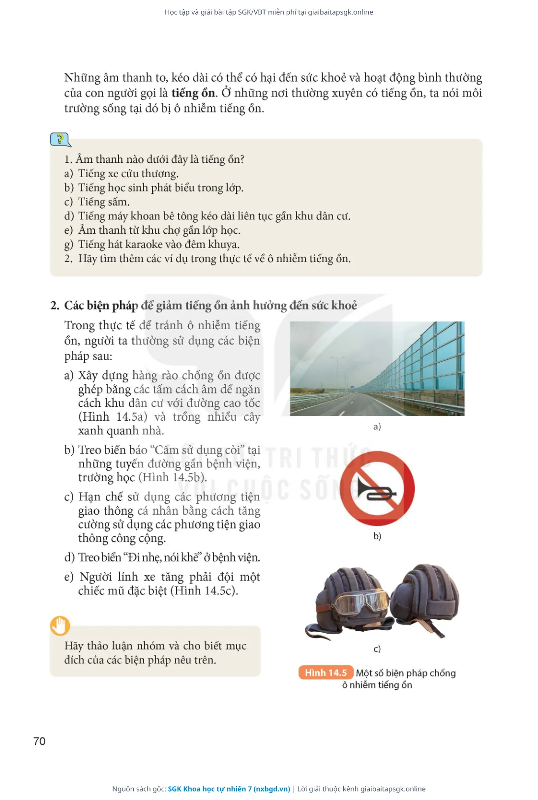 Trang 71 sách giáo khoa SGK Khoa học tự nhiên 7 thu nhỏ