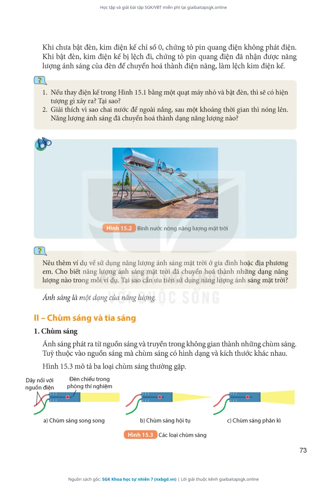 Trang 74 sách giáo khoa SGK Khoa học tự nhiên 7 thu nhỏ