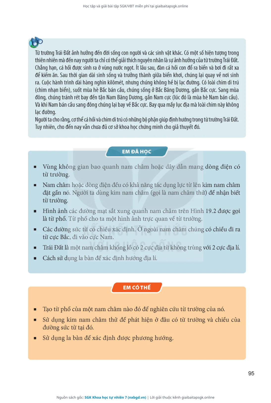 Trang 96 sách giáo khoa SGK Khoa học tự nhiên 7 thu nhỏ