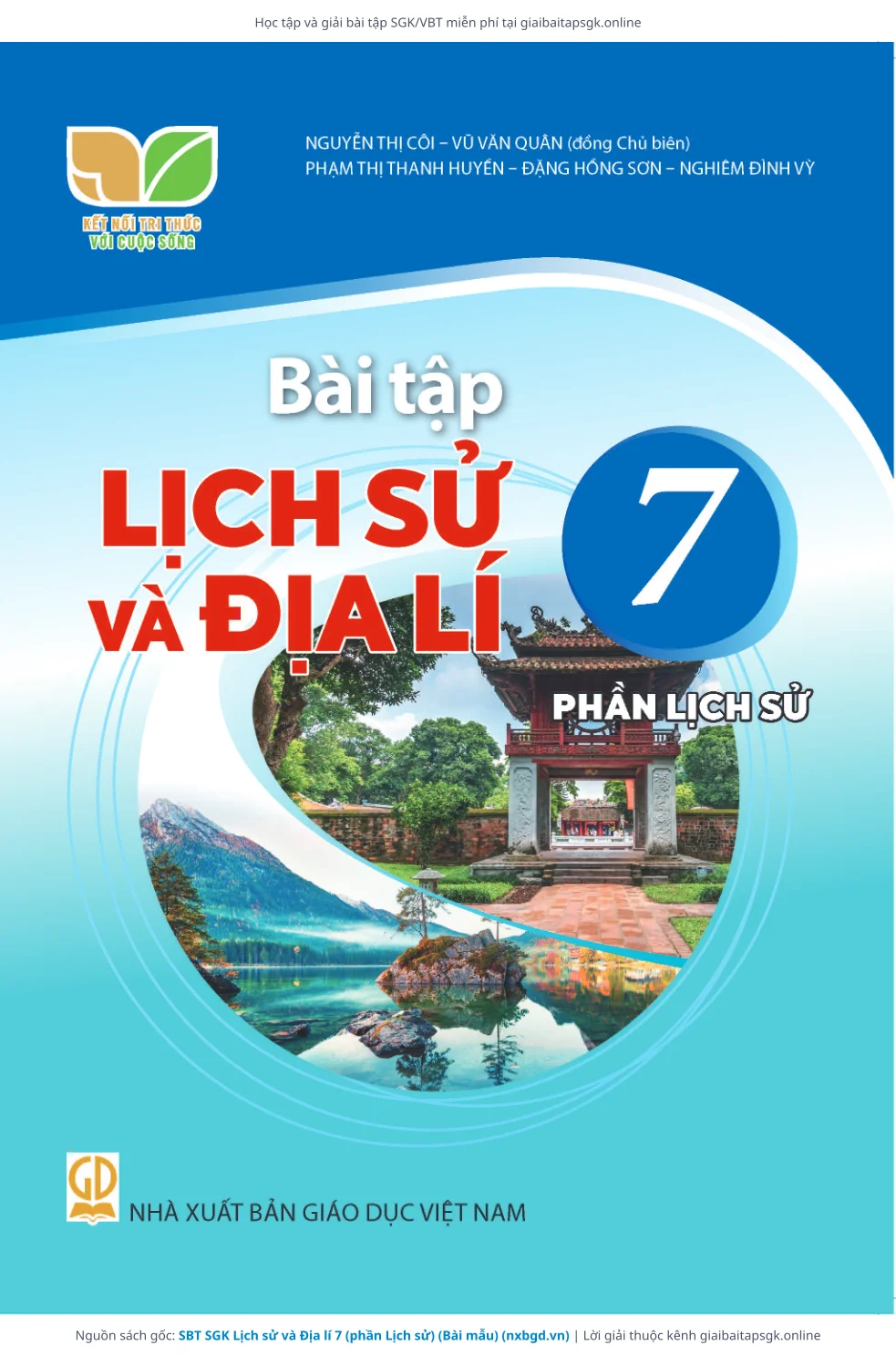 Bìa môn Lịch sử và Địa lý