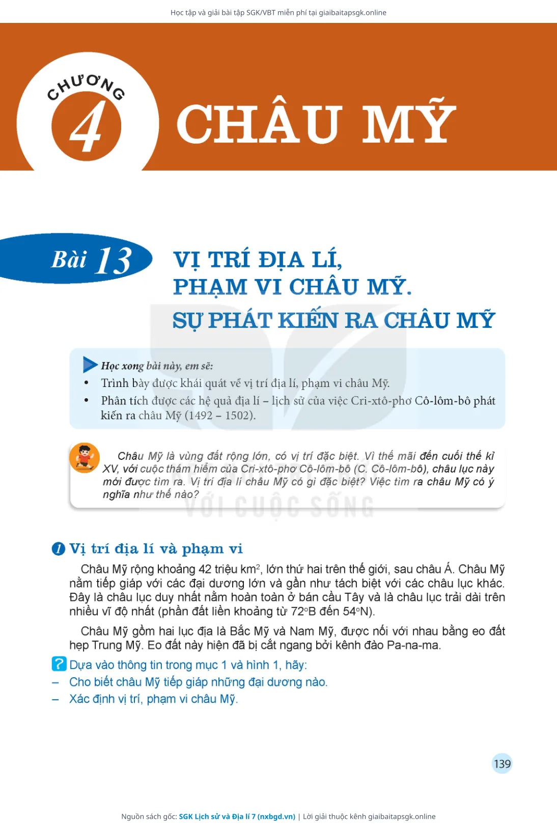 Trang 140 sách giáo khoa SGK Lịch sử và Địa lí 7 bản chuẩn