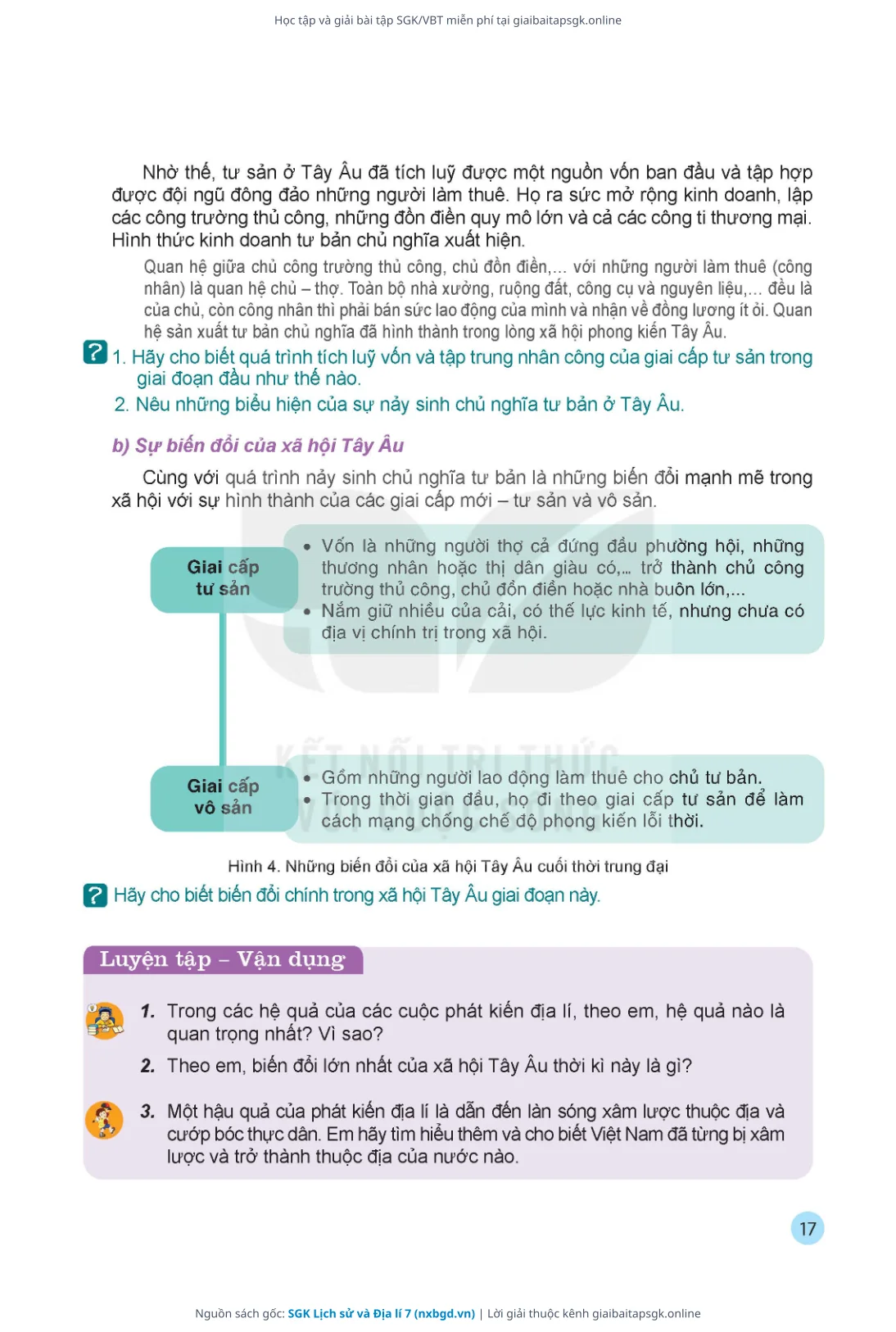 Trang 18 sách giáo khoa SGK Lịch sử và Địa lí 7 thu nhỏ