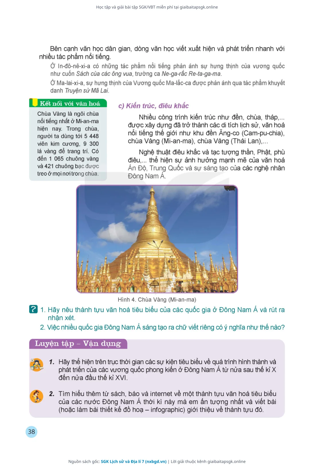 Trang 39 sách giáo khoa SGK Lịch sử và Địa lí 7 thu nhỏ