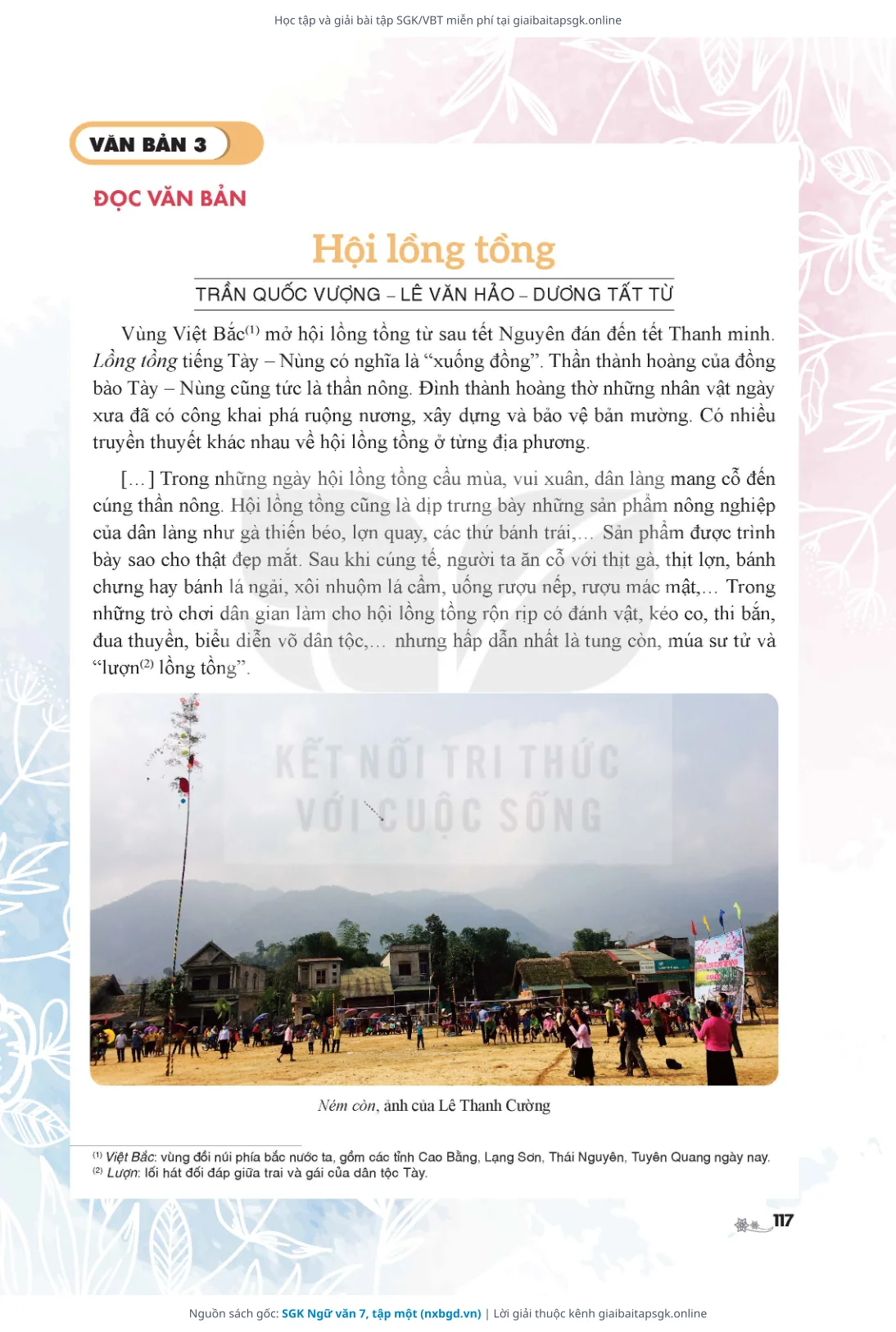 Trang 118 sách giáo khoa SGK Ngữ văn 7, tập một thu nhỏ