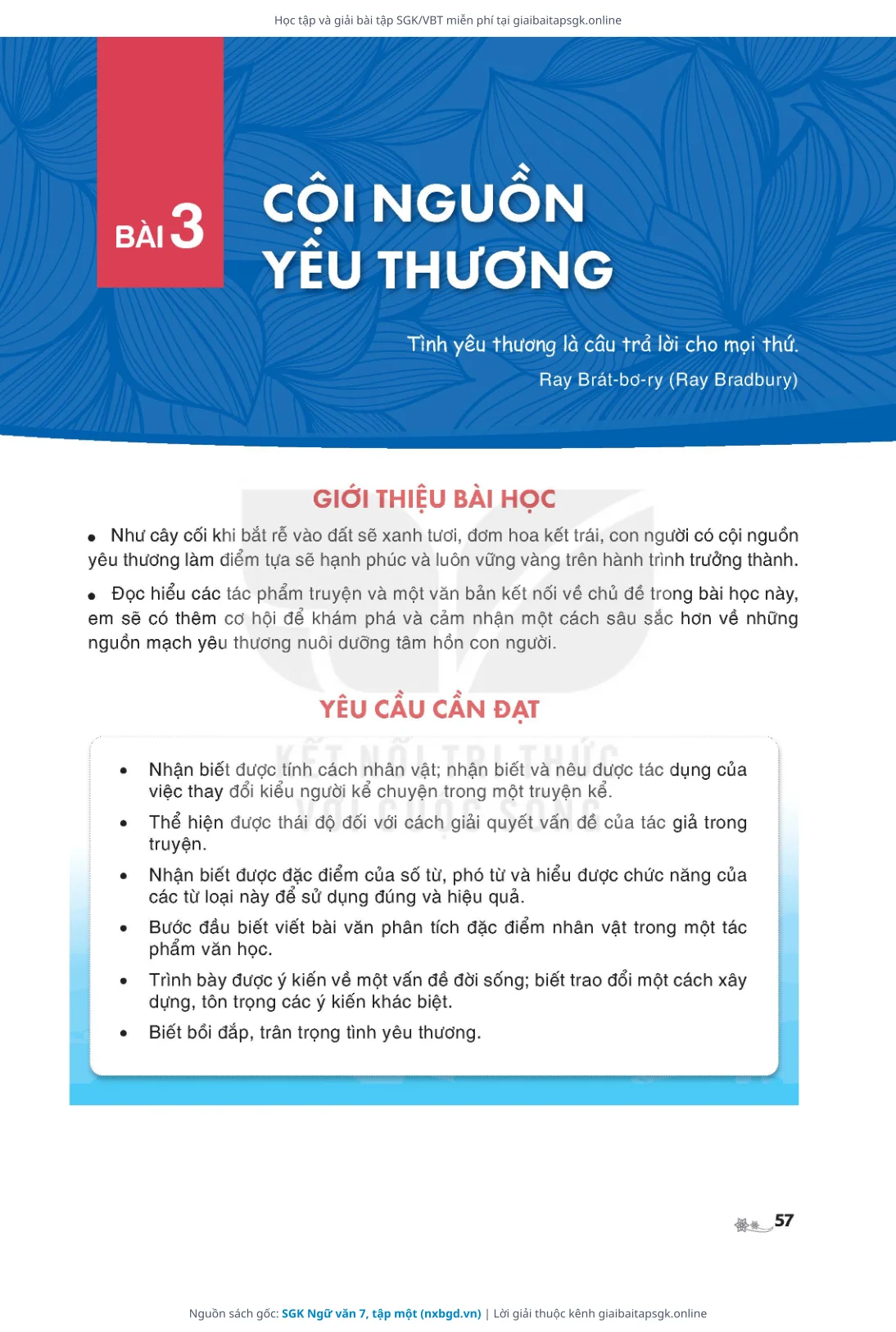 Trang 58 sách giáo khoa SGK Ngữ văn 7, tập một thu nhỏ