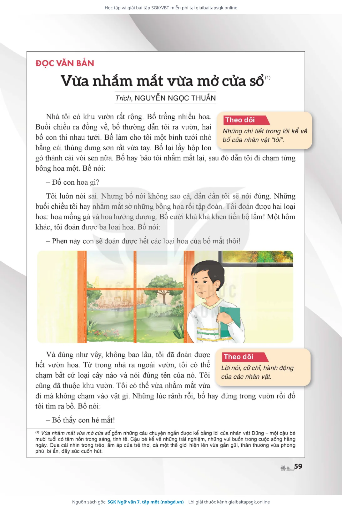 Trang 60 sách giáo khoa SGK Ngữ văn 7, tập một thu nhỏ