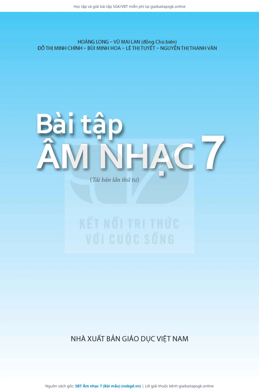 Trang 2 sách giáo khoa SBT Âm nhạc 7 (Bài mẫu) thu nhỏ