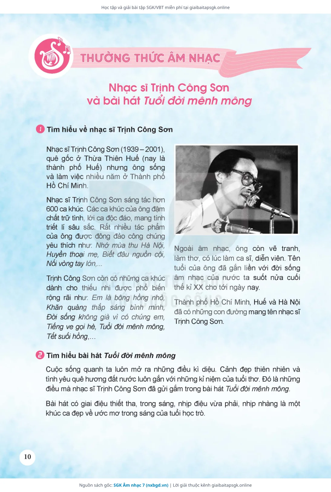 Trang 11 sách giáo khoa SGK Âm nhạc 7 thu nhỏ