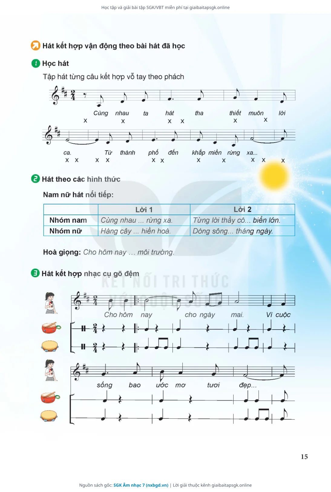 Trang 16 sách giáo khoa SGK Âm nhạc 7 thu nhỏ