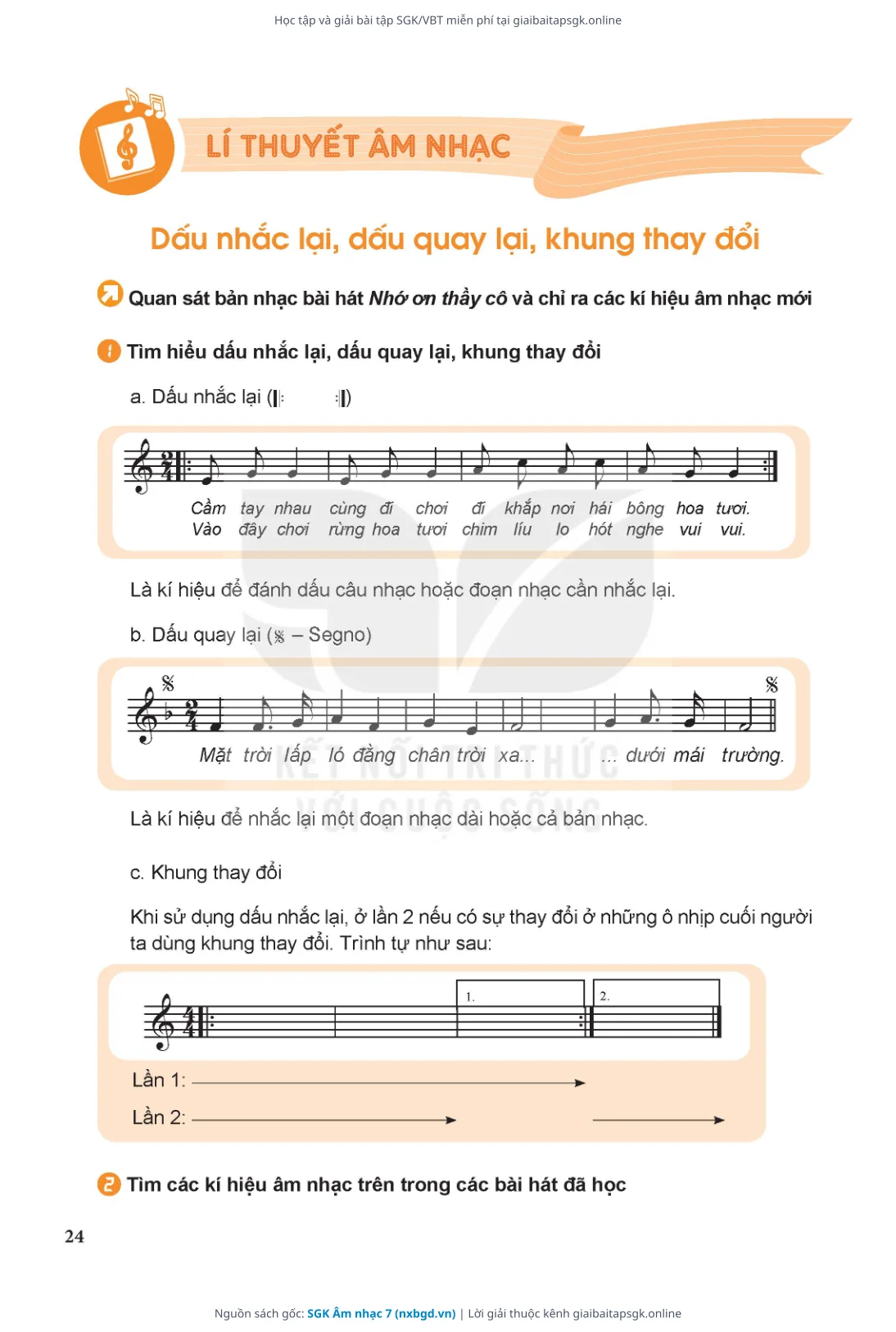 Trang 25 sách giáo khoa SGK Âm nhạc 7 thu nhỏ