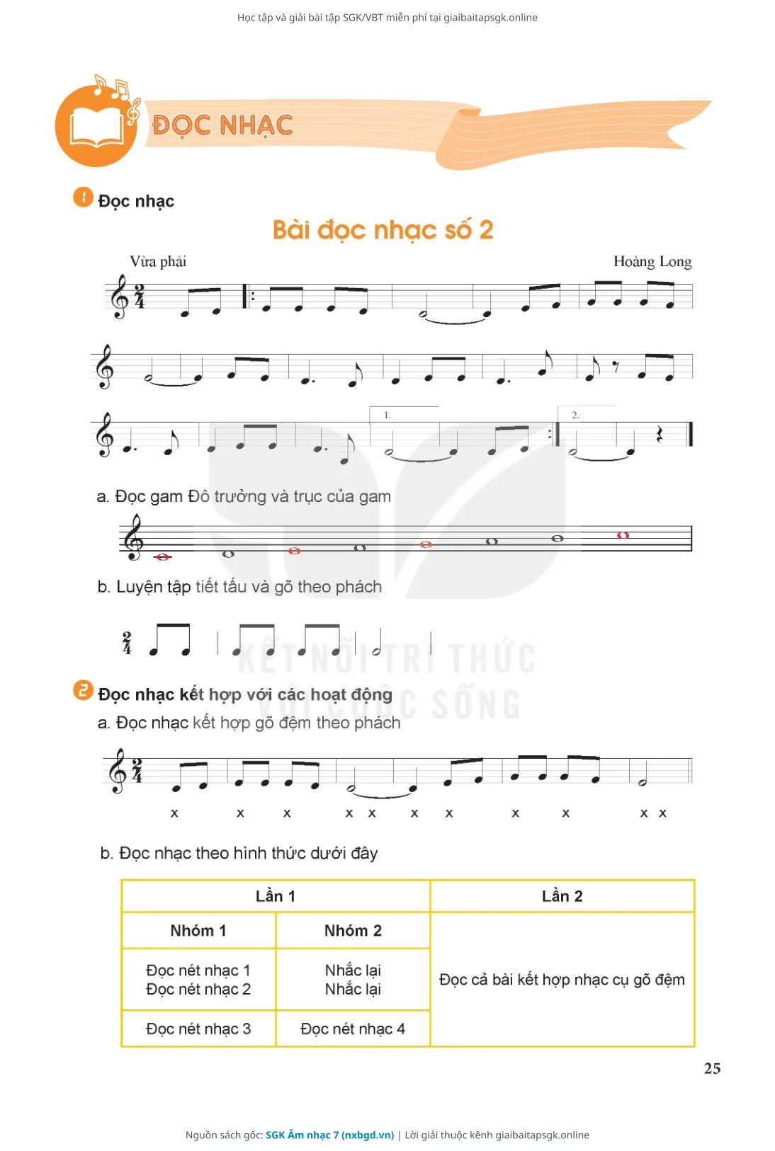 Trang 26 sách giáo khoa SGK Âm nhạc 7 thu nhỏ