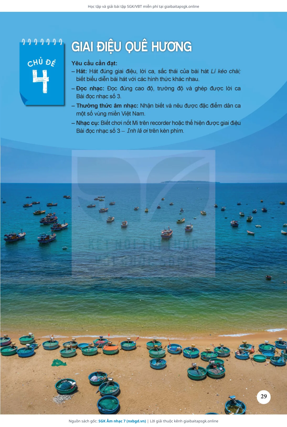 Trang 30 sách giáo khoa SGK Âm nhạc 7 thu nhỏ