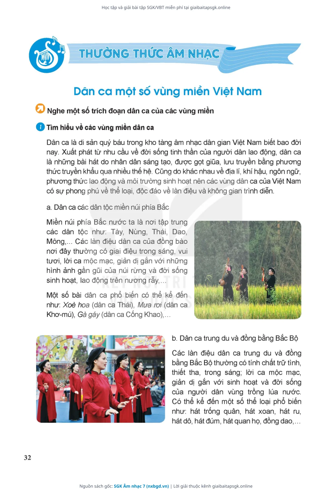 Trang 33 sách giáo khoa SGK Âm nhạc 7 thu nhỏ