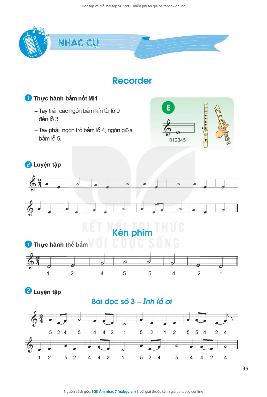 Trang 36 sách giáo khoa SGK Âm nhạc 7 thu nhỏ