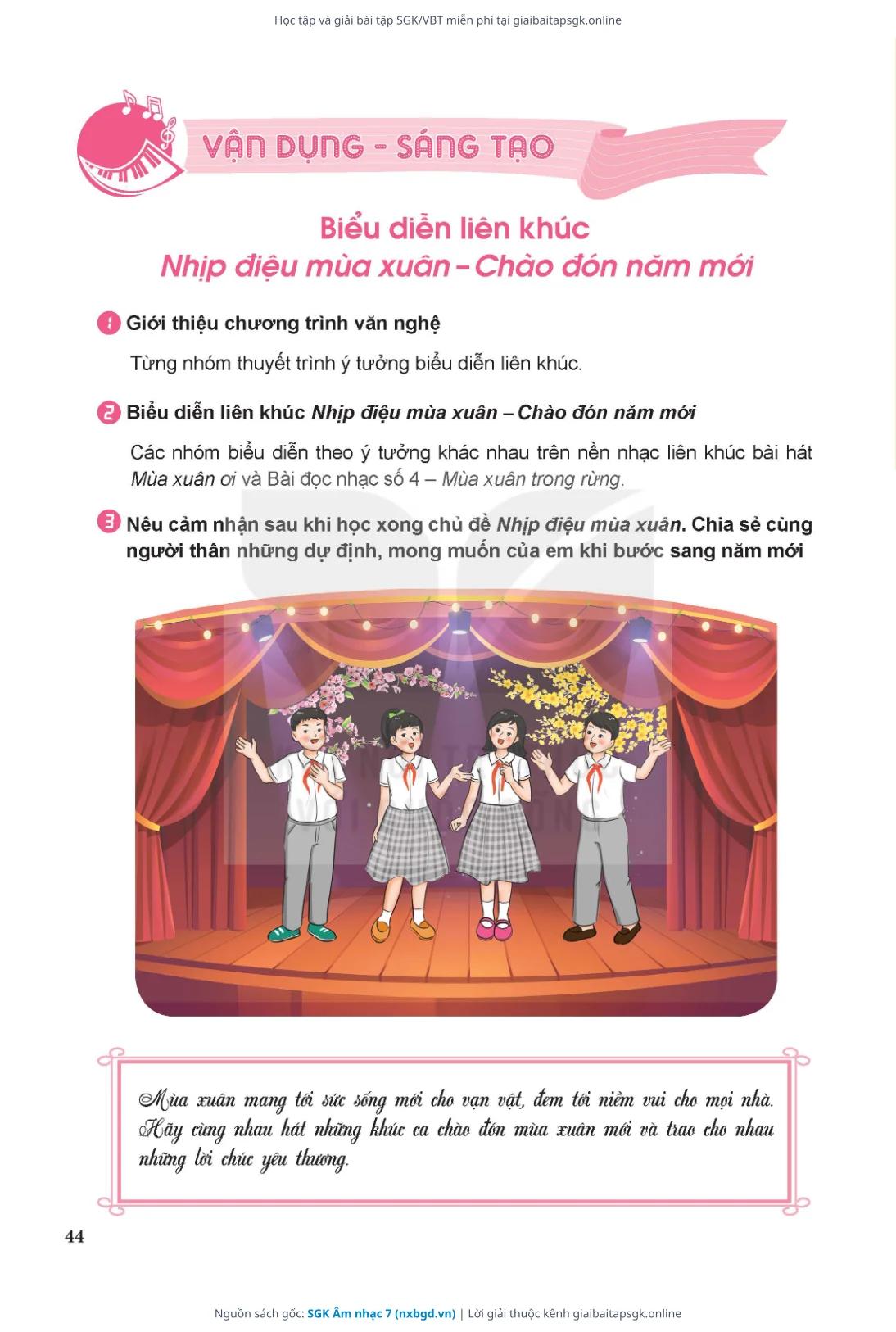 Trang 45 sách giáo khoa SGK Âm nhạc 7 thu nhỏ