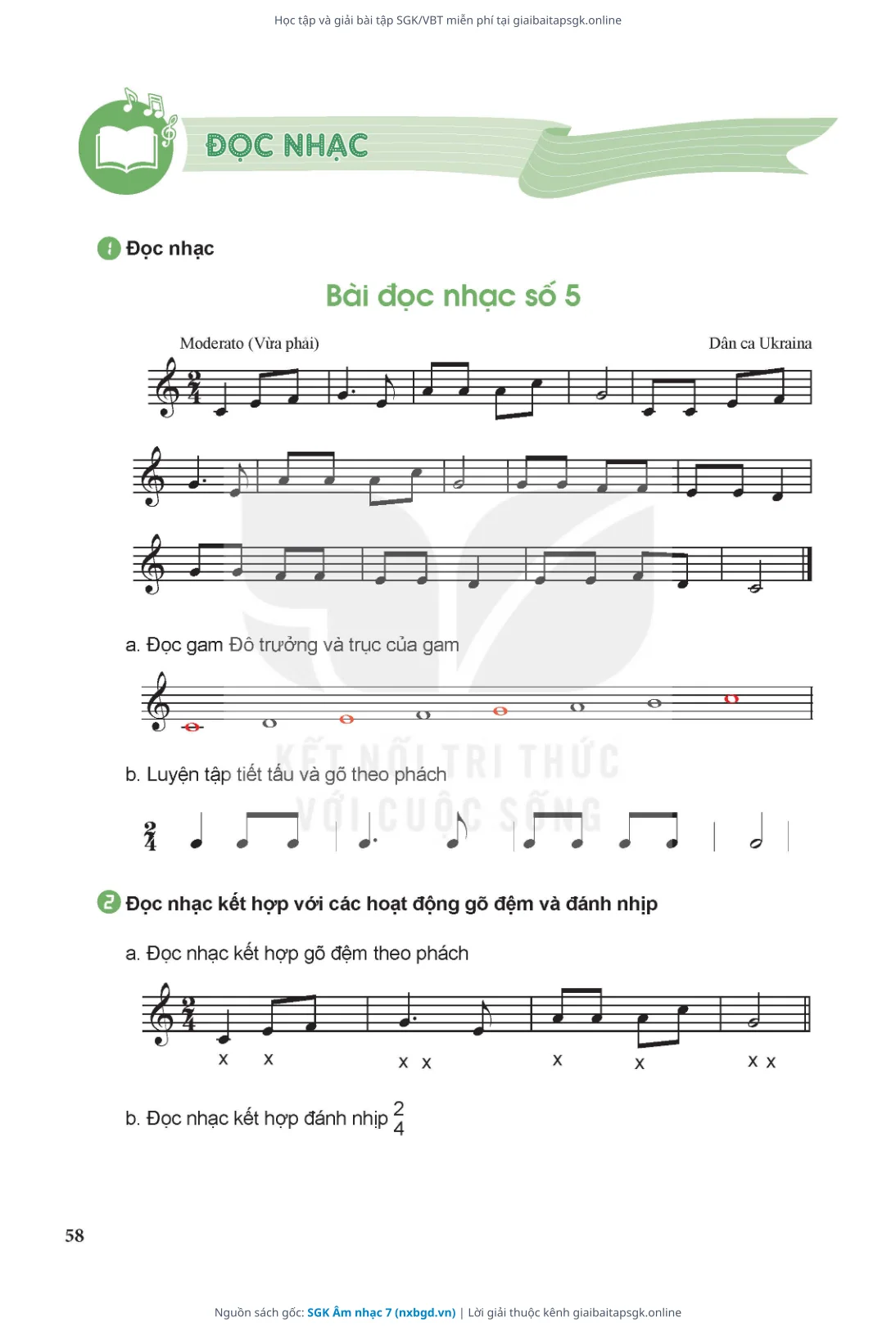 Trang 59 sách giáo khoa SGK Âm nhạc 7 thu nhỏ