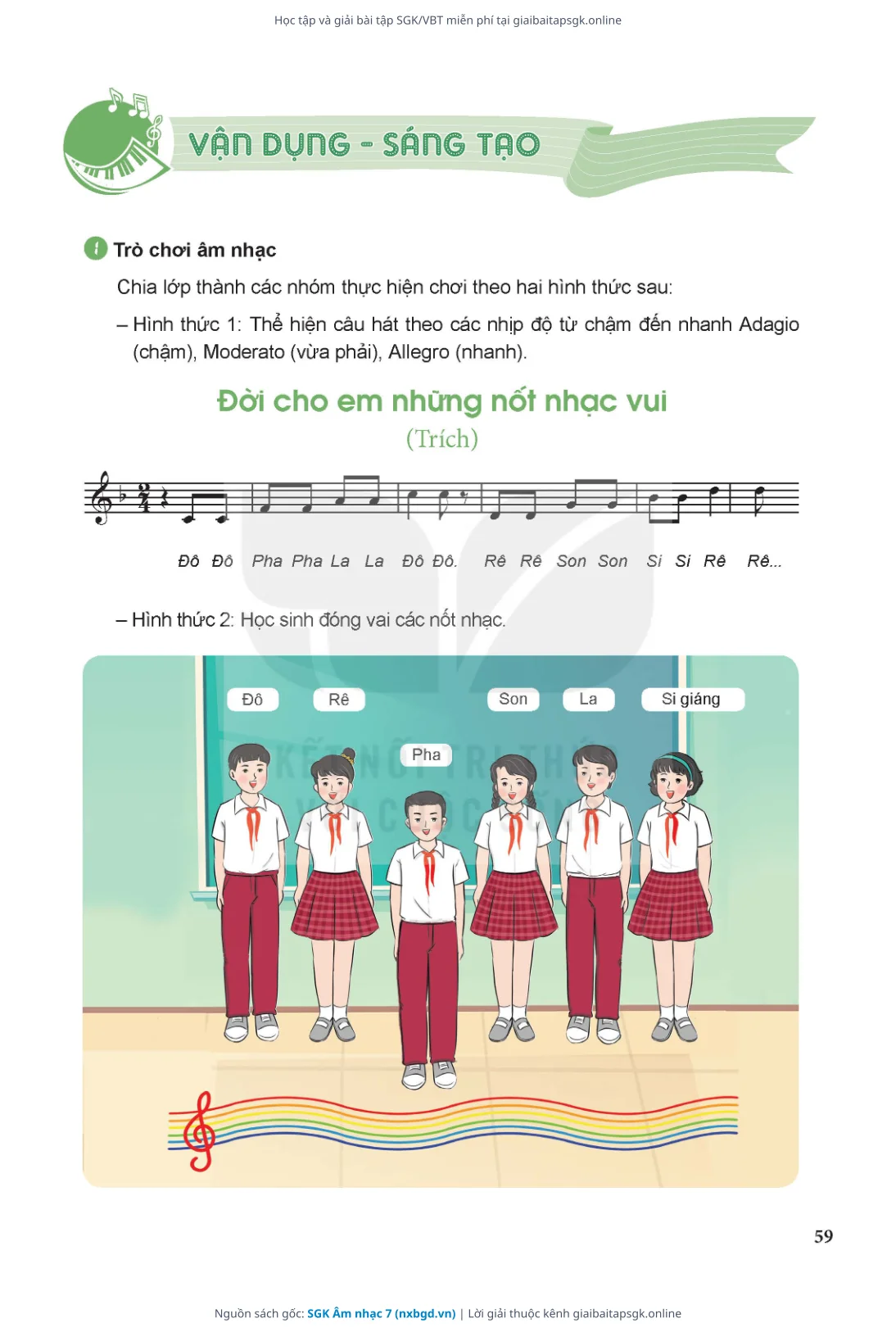 Trang 60 sách giáo khoa SGK Âm nhạc 7 thu nhỏ