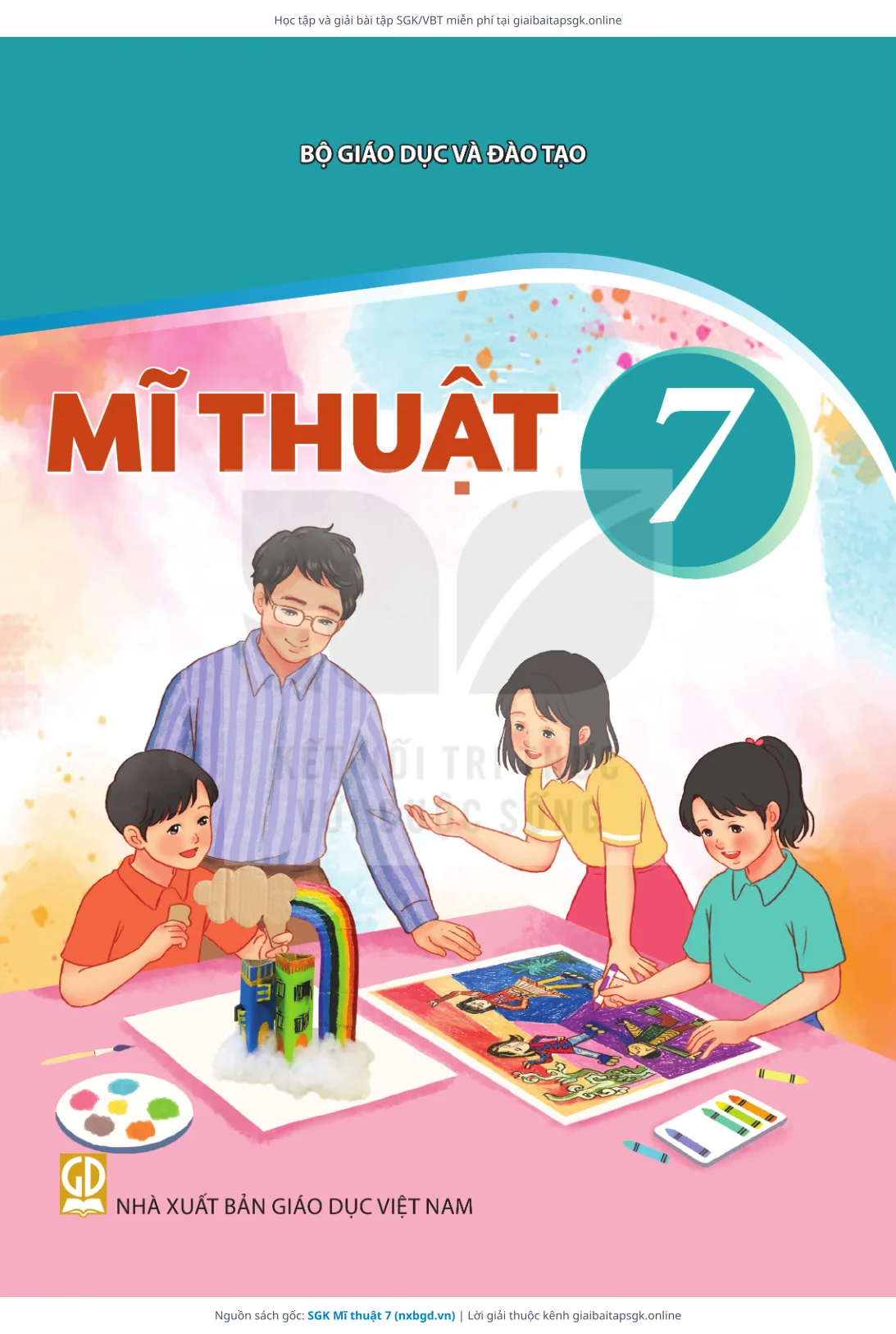 Trang 1 sách giáo khoa SGK Mĩ thuật 7 bản chuẩn