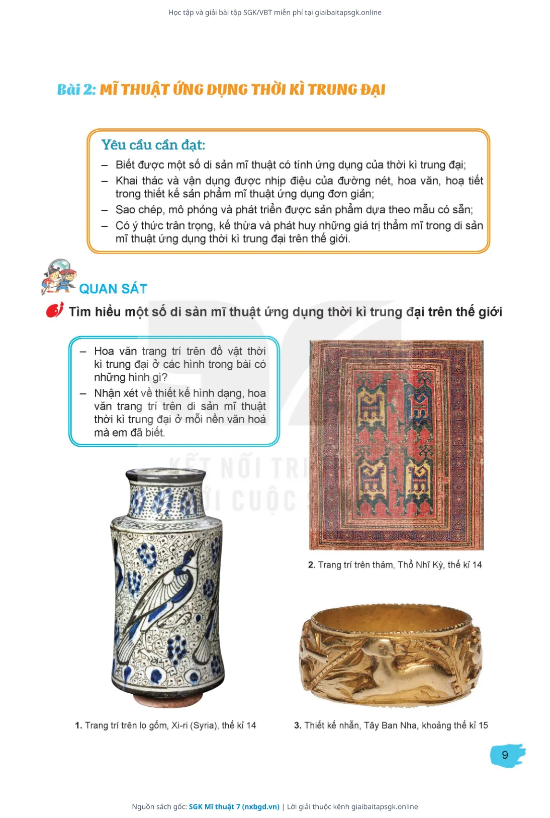 Trang 10 sách giáo khoa SGK Mĩ thuật 7 thu nhỏ