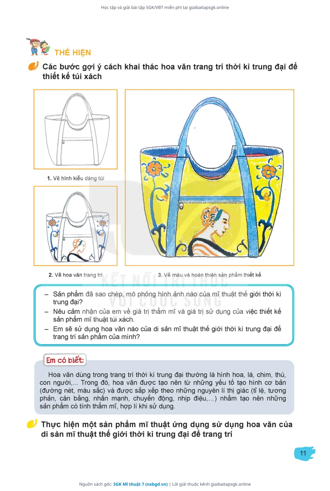 Trang 12 sách giáo khoa SGK Mĩ thuật 7 thu nhỏ