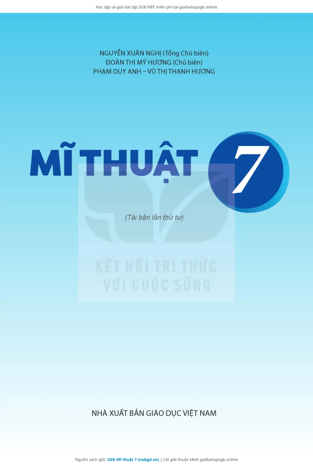 Trang 2 sách giáo khoa SGK Mĩ thuật 7 thu nhỏ