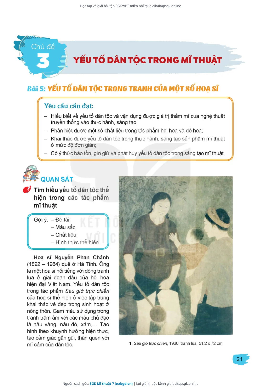 Trang 22 sách giáo khoa SGK Mĩ thuật 7 thu nhỏ