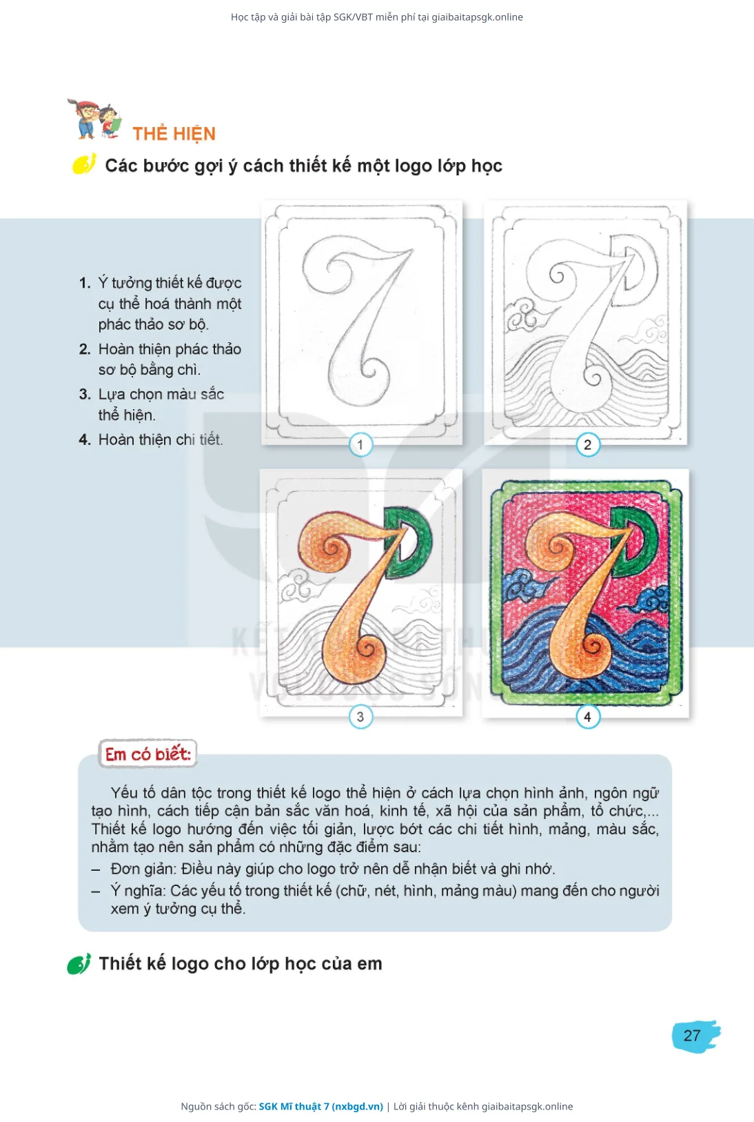 Trang 28 sách giáo khoa SGK Mĩ thuật 7 thu nhỏ